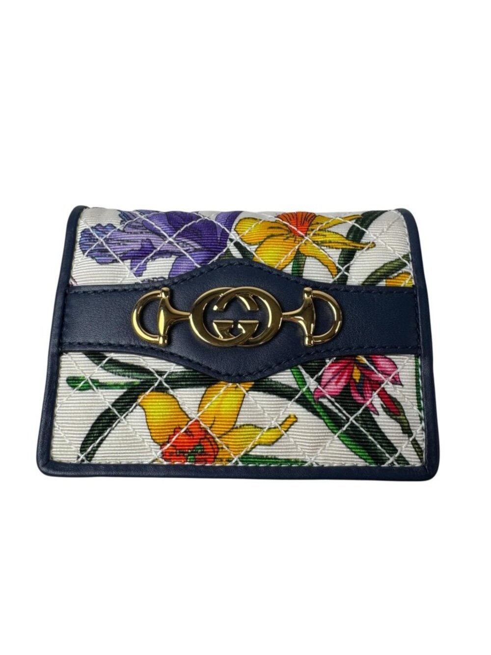 Gucci Zumi Flora Bifold Wallet Compact